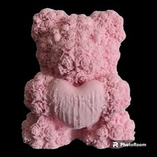 orso orsetto orsacchiotto Cuore Bomboniera Nascita Compleanno Statuina Bimba