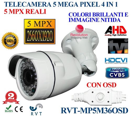 Telecamera bullet mpx ottima - 5,