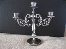 CANDELIERE TRE BRACCI Argento 800 Microfusione Manifattura Italiana