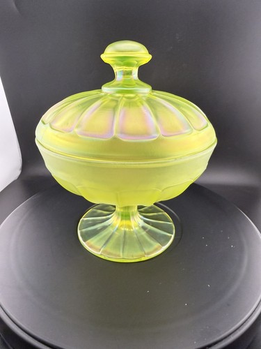 Vtg fenton topaz vaseline - topaz,