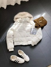 Piumino Bianco Corto Con