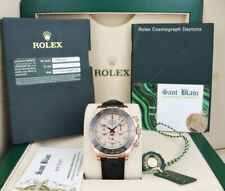 ROLEX ORO ROSA 18kt Daytona quadrante avorio SCATOLA ETICHETTE SCHEDA 116515 LN SANT BLANC