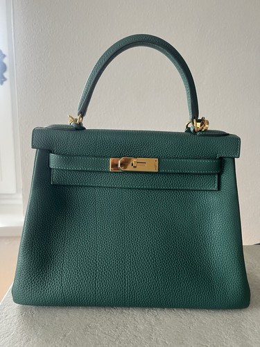 Hermes kelly malachite togo - 28,