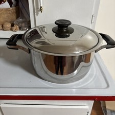 Pentola Stock 5 Qt AKSU Acciaio Inox Forno Olandese Pentole