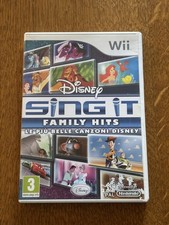 Disney Sing It Family Hits per Nintendo Wii, versione pal italiana, completo