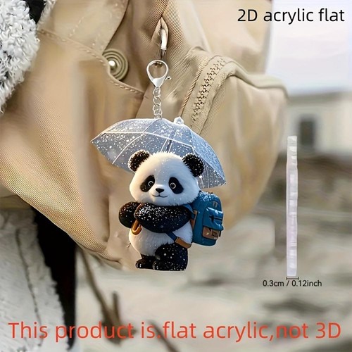 Portachiavi ombrello panda