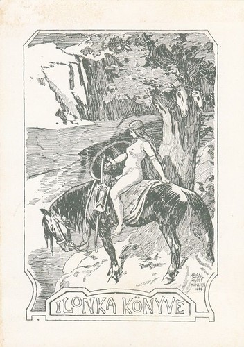 Exlibris bookplate klischee - bookplate,
