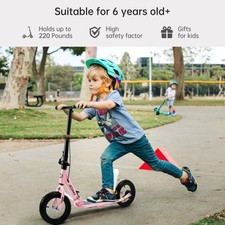 Monopattino Pieghevole per Ragazzi con Ammortizzatori e Gomme Air 12"
