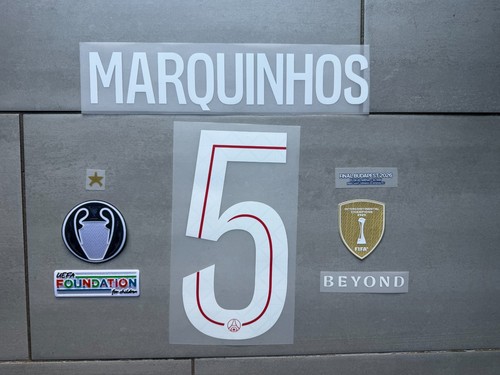 Flocage marquinhos psg home - marquinhos,