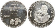 Medaglia - Principessa Diana