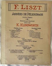 FRANZ LISZT MARCHE FUNEBRE ANNEES DE PELEGRINAGE PIANOFORTE PRIMI 900 SPARTITO