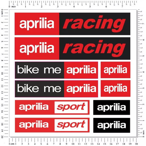Adesivi moto aprilia racing - adesivi,
