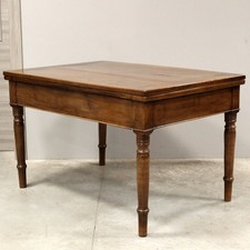 ANTICO tavolo allungabile tavolo da pranzo TAVOLO ALLUNGABILE table - NOCE - Italia XIX secolo
