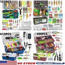 413-153PCS Fishing Tackle Box