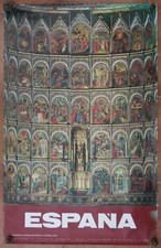 Manifesto Pubblicità Antica Spagna Turismo Vintage Poster Viaggio Salamanca