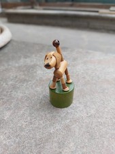 Bassotto snodabile Cane Burattino da Pollice MINIATURA  Vintage in legno