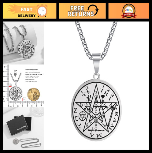Collana pentacolo uomo - collana,