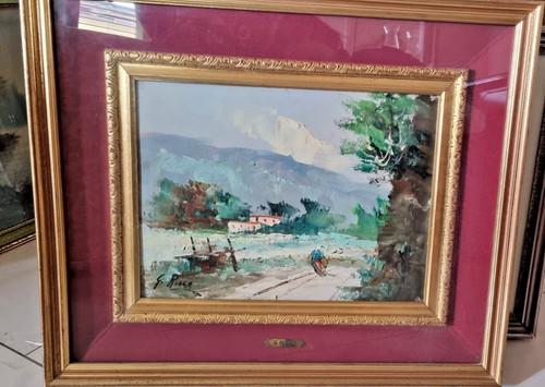 Quadro paesaggio montano
