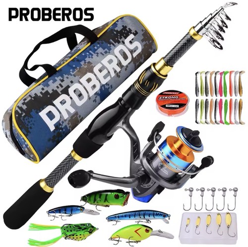 Kit canna pesca 4m - canna, 2,4m