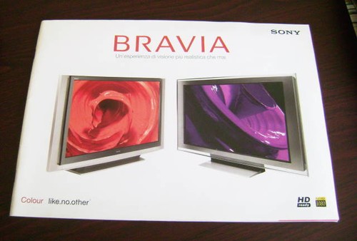 Catalogo sony bravia - catalogo, dépliant