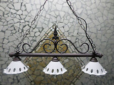 LAMPADARIO BILANCIERE IN FERRO BATTUTO TERRACOTTA BIANCA RUSTICO COUNTRY RUSTICI