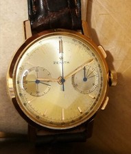 Zenith cronografo unicompax vintage oro rosa 18 kt calibro 146D . cassa 35 mm