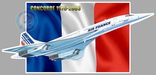 Autocollant concorde avion - concorde,
