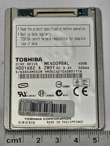 Toshiba zif hdd 40 gb - toshiba,