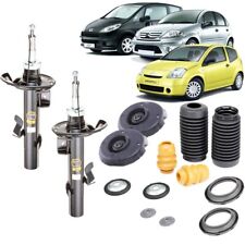 KIT 2 AMMORTIZZATORI DESTRO SINISTRO + SUPPORTI ANTERIORI CITROEN C2 C3 PLURIEL 