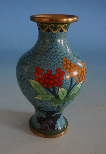 Vintage vecchio vaso cloisonne