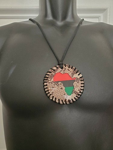 Collana medaglione africa - collana,