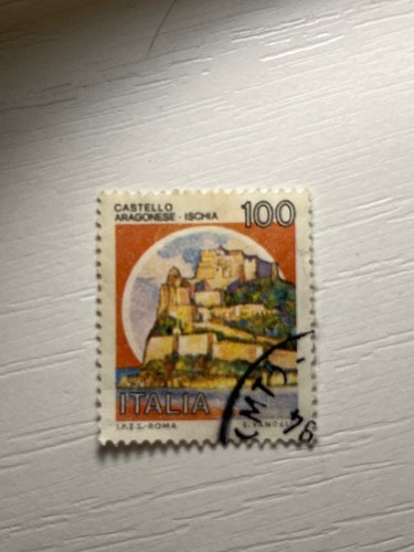 Francobollo 100 lire castello - lire,