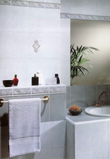 Piastrelle lucide in ceramica per BAGNO o CUCINA 20x30 cm grigio MADE IN ITALY 