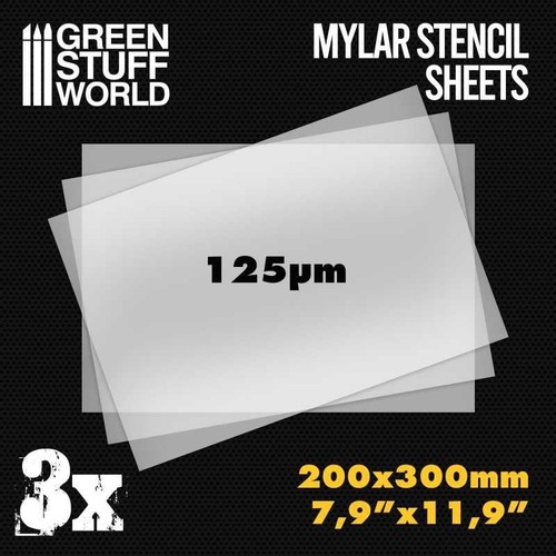 Mylar stencil sheets - a4,