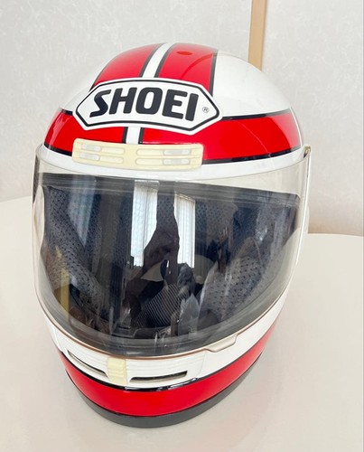 Shoei helmet red white rare - red/white,