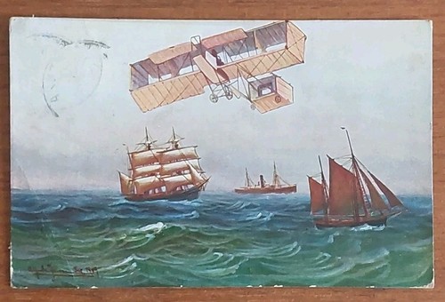 Aviazione cartolina 1910 - aviazione,