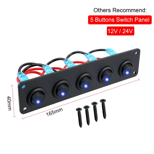 24v 12v pulsanti - 12v, pannello