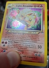 Carta Pokemon Light Arccanine Neo Holo Lp 😁