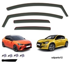 4 Deflettori Aria Nero Fumè