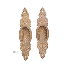 Maniglia Antico Paio per Porte Vecchio Bronzo Fuoco Dorato Gründerzeit 26 CM