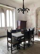 Sala da pranzo completa stile rinascimentale