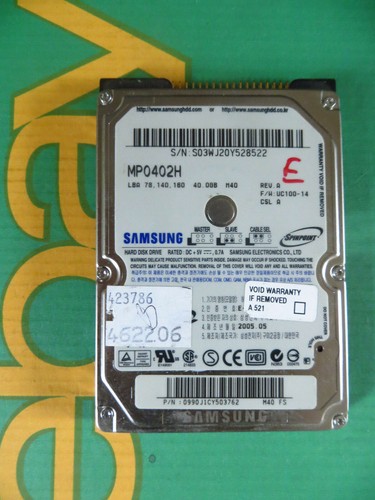 Samsung ide pata 5 - gb, 2,5"