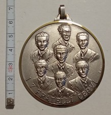 FRATELLI CERVI GRANDE MEDAGLIA IN METALLO CON SACCHETTINO ORIGINALE DELL'EPOCA..