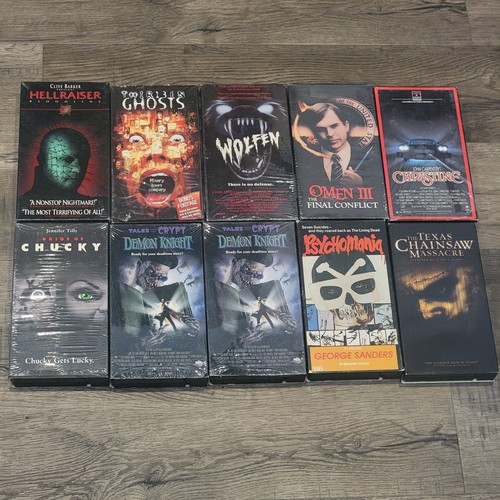 Lot vhs horror movies - lot,