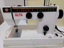 MACCHINA DA CUCIRE ELETTRICA ALFA MOD. 3745 COMPLETA DI MOTORE E PEDALE REOSTATO