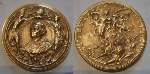 Medaglia scoperta dell america - medaglia,