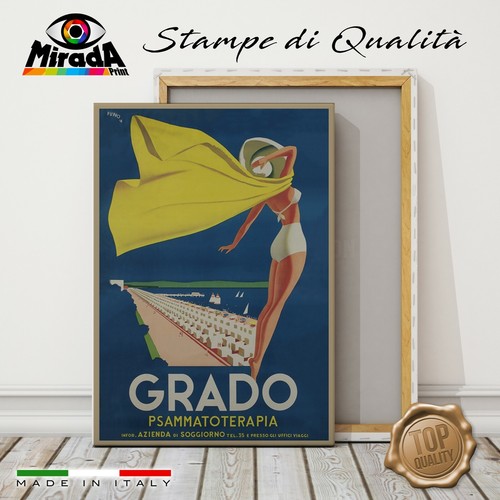 Quadro vintage grado friuli - quadro,