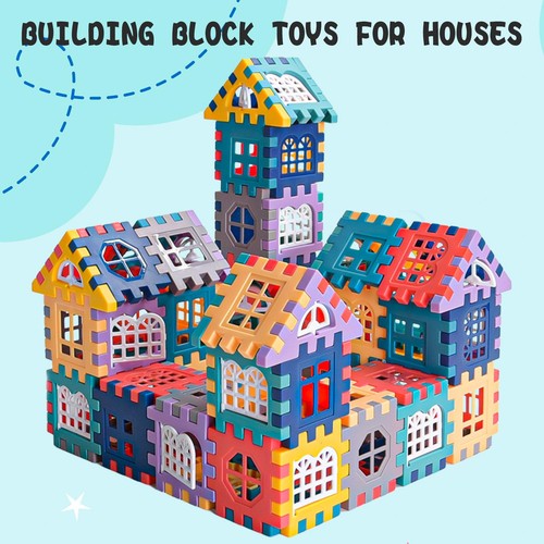 Blocco costruzione casa grande - costruzione,