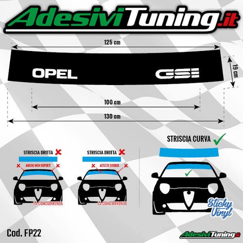 Fascia parasole opel gsi - opel,