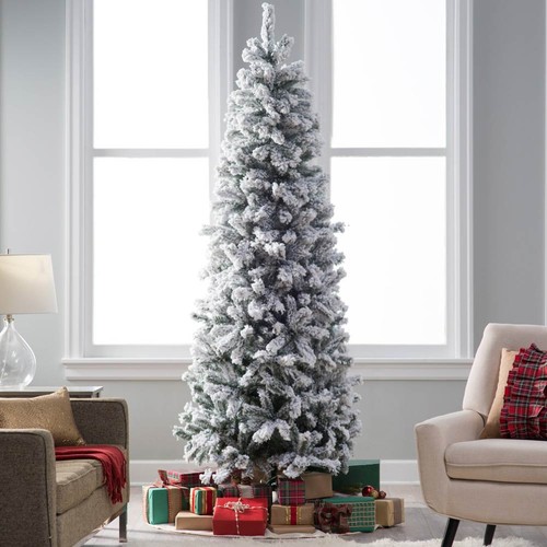 Albero natale innevato - natale,